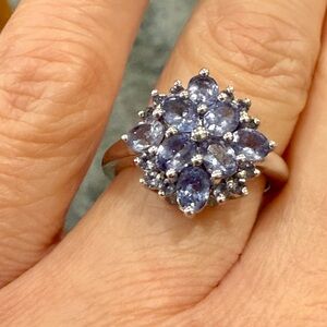 Elegant Sterling Silver and Tanzanite Gemstone Ring!